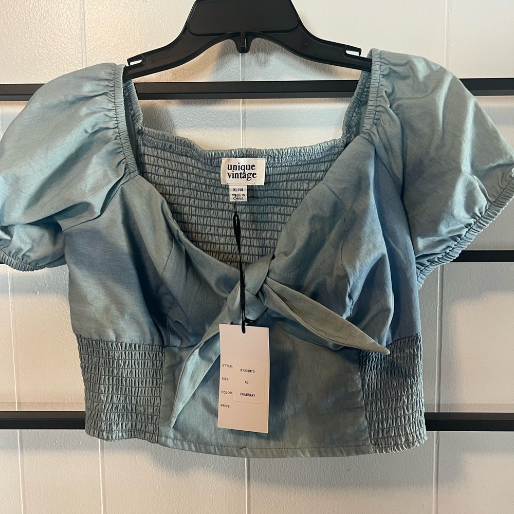 NWT Girls/Teens UNIQUE VINTAGE, XL14, Crop Top, Super Cute, D14